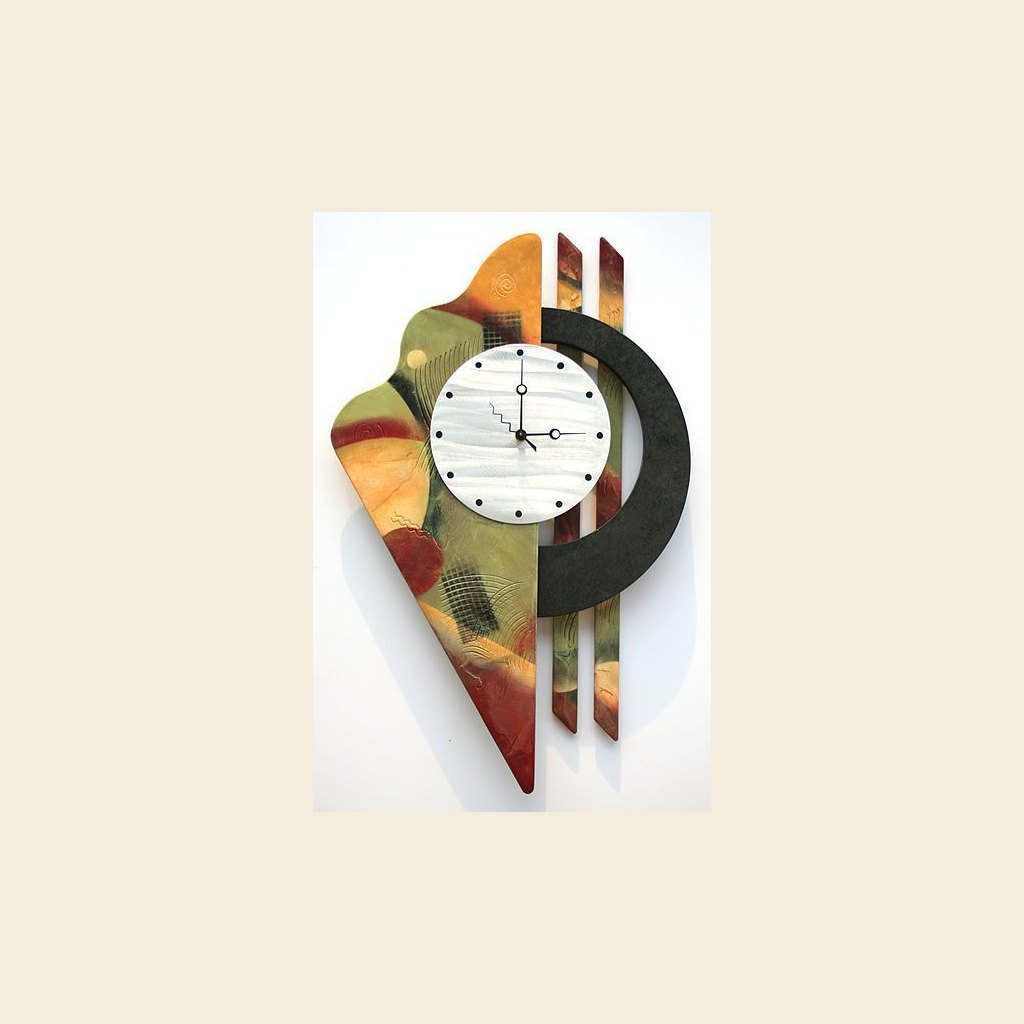 [ZIVAUR1] Aurora Abstract Clock