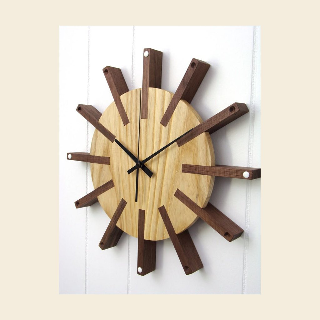 Timber Beam Clock