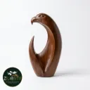 WOODEN EAGLE SCULPTURE