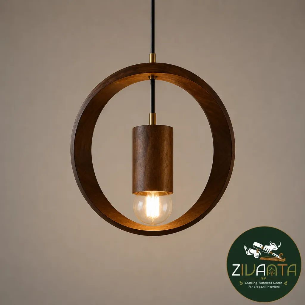 [ZIVDOU1] Double Ring Cylinder Pendant Light