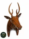 Wooden Deer Sculpture